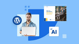 Concept de design de site WordPress avec IA